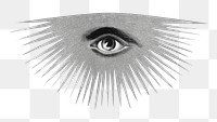 Observing eye png, Masonic chart of the Scottish rite on transparent background. Remixed by rawpixel.