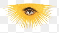 Observing eye, Masonic chart of the Scottish rite on transparent background. Remixed by rawpixel.