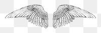 Study of a Wing png illustration by Francis Augustus Lathrop, transparent background. Remixed by rawpixel.