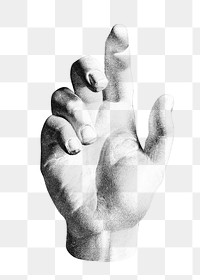 Vintage hand png, gesture illustration by Dankvart Dreyer, transparent background. Remixed by rawpixel.