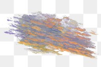 Sunset sky png watercolor illustration element, transparent background. Remixed from Francis Augustus Lathrop artwork, by rawpixel.