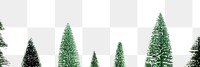 Christmas border png element, transparent background