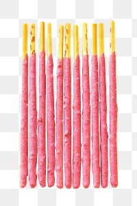 PNG Flavor coated bread stick treats, collage element, transparent background