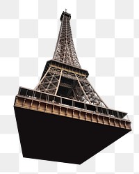 Eiffel Tower png Paris  sticker, transparent background