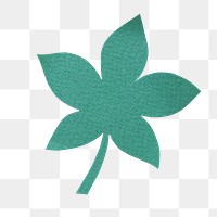 Green leaf png sticker, transparent background