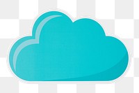 PNG  cloud technology  sticker transparent background