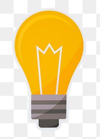 PNG light bulb sticker transparent background