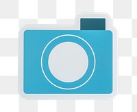 PNG camera icon sticker transparent background