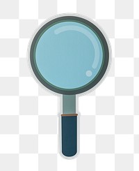 PNG Magnifying glass search icon sticker transparent background