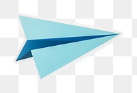 PNG Launching paper plane icon sticker transparent background