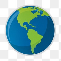 PNG  globe icon sticker transparent background