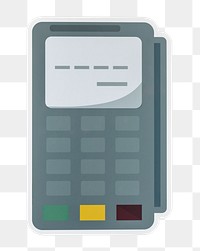 PNG Credit card terminal  icon sticker transparent background