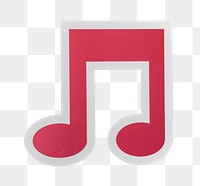 PNG Music note  icon sticker transparent background