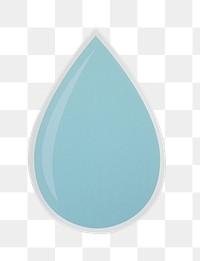 PNG Water drop icon sticker transparent background