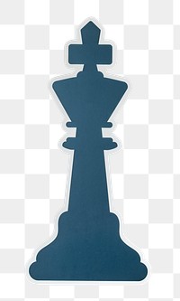 PNG king chess strategy icon sticker transparent background