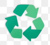 PNG  recycle  icon sticker  transparent background