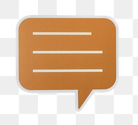 PNG speech bubble sticker transparent background