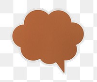 PNG speech bubble sticker transparent background