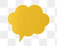 PNG speech bubble sticker transparent background