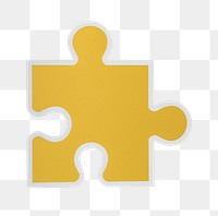 PNG Jigsaw puzzle piece strategy  sticker transparent background