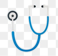 PNG Stethoscope sticker transparent background