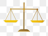 PNG Legal scale  icon sticker transparent background