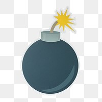 PNG Explosive bomb  icon sticker transparent background