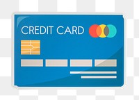 PNG Credit card sticker transparent background