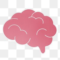 PNG Pink brain  icon sticker transparent background