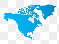 PNG America map sticker transparent background