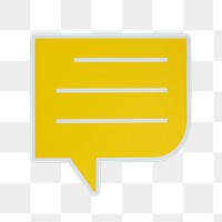 PNG Speech bubble icon sticker transparent background