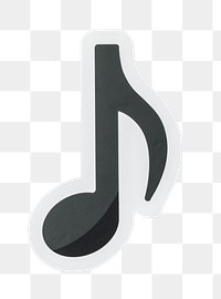 PNG Musical note sticker transparent background