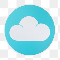 PNG  cloud icon technology  sticker transparent background