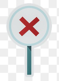 PNG rejection icon sticker transparent background