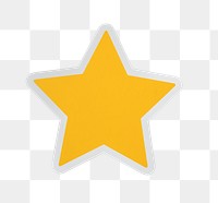 PNG  star icon sticker transparent background