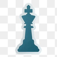 PNG  king chess icon sticker transparent background