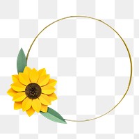 Gold frame png element, transparent background