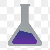 PNG Conical flask  sticker transparent background