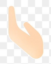 PNG Giving alms hand gesture   sticker transparent background