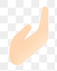 PNG Giving alms hand gesture   sticker transparent background