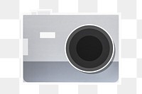 PNG Gray camera  sticker transparent background