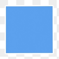 PNG blue square sticker transparent background