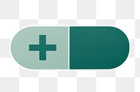 PNG Medical pill  illustration sticker transparent background