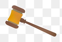 PNG  gavel illustration sticker transparent background