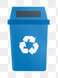 PNG recycle bin sticker transparent background