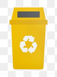 PNG recycle bin sticker transparent background