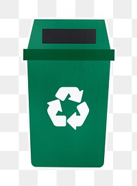 PNG recycle bin sticker transparent background