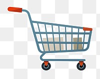 PNG Grocery shopping cart icon illustration transparent background