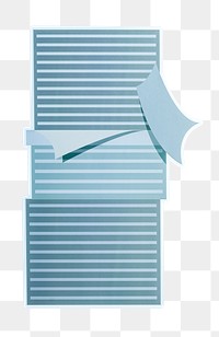 PNG Stack of documents sticker transparent background