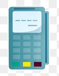 PNG POS machine  illustration  sticker transparent background